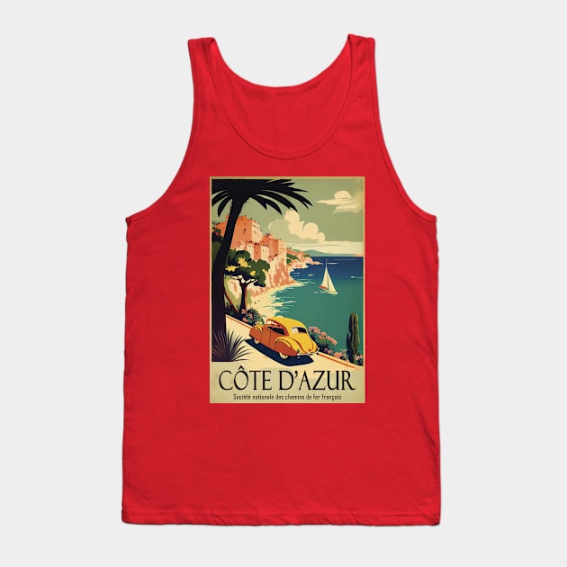 Cote D'Azur Tank Top by GreenMary Design